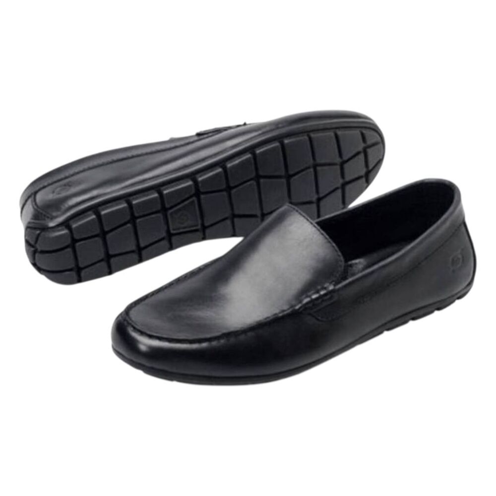 BORN Allan Black Leather Loafer Size 14M
